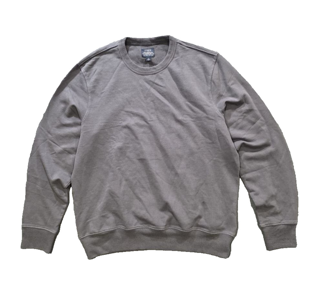 J.Crew lightweight cotton pullover size L Basic Crewneck Cuffed A010302